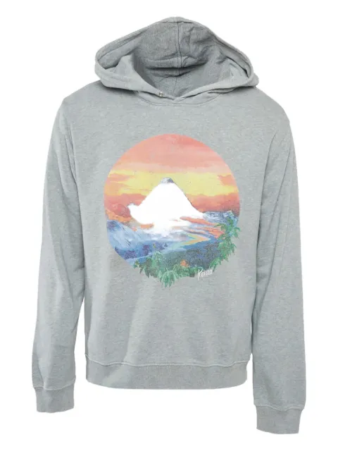 Kenzo Pre-Owned 2000s mountain-print hoodie Grey 1170401