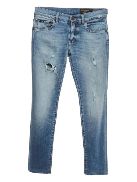 Dolce & Gabbana Pre-Owned distressed-effect jeans Blue 1171532