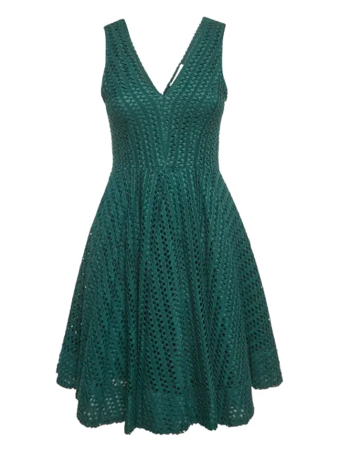 SANDRO crochet v-neck dress Green 1118045