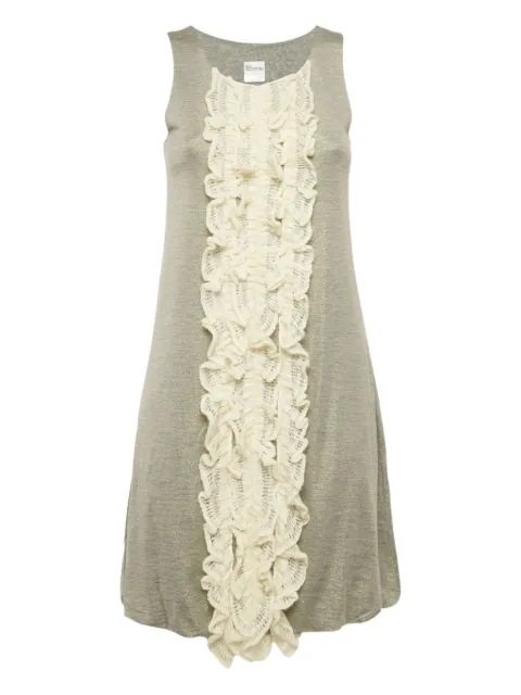 Red Valentino Vintage crochet-frill dress Neutrals 1169438