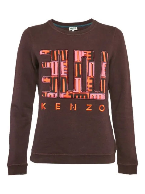 Kenzo Pre-Owned logo-embroidered sweatshirt Red 1168098