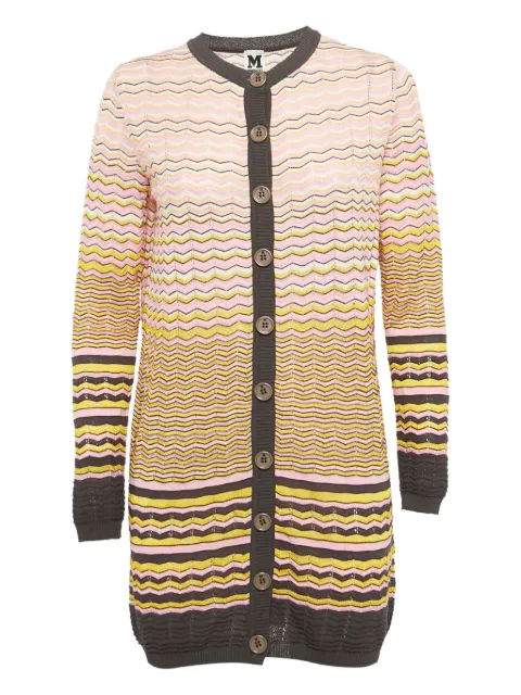 Missoni Pre-Owned zigzag-knit cardigan Pink 1168113