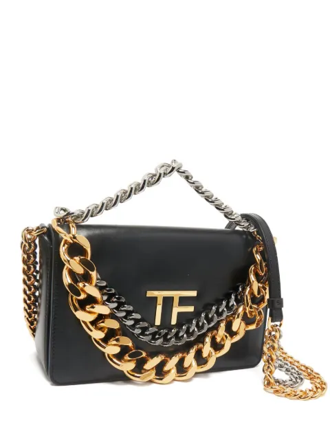 Tom Ford Pre-Owned leather chain shoulder bag Black 1162923