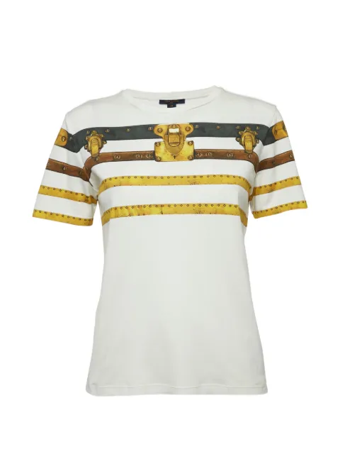 Louis Vuitton Pre-Owned graphic-print cotton T-shirt White 1160055
