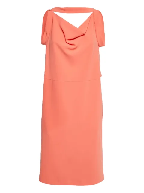 Balenciaga Pre-Owned cowl-neck dress Orange 1164930