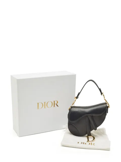 Christian Dior Pre-Owned mini Saddle shoulder bag Black 1149942
