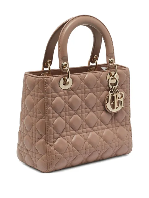 Christian Dior Pre-Owned 2019 medium Lady Dior tote bag Neutrals 1149958