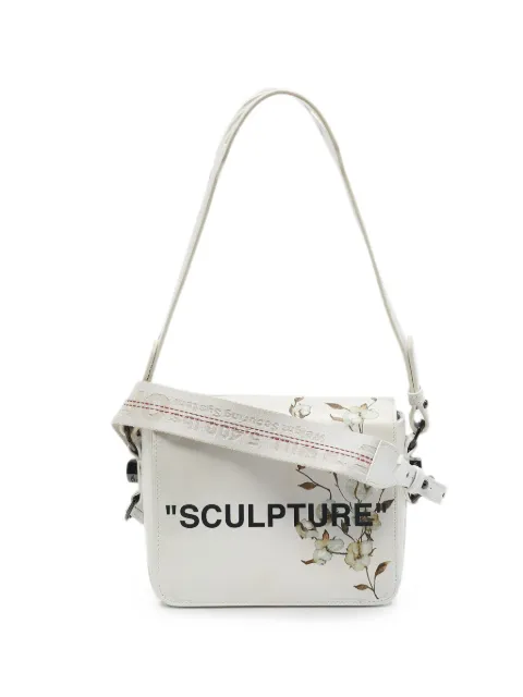 Off-White Pre-Owned binder clip crossbody bag White 1152639