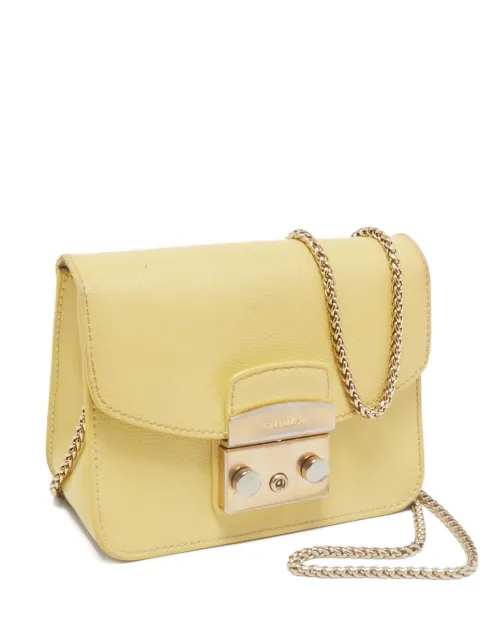 Furla 2010s leather Metropolis crossbody bag Yellow 1126769