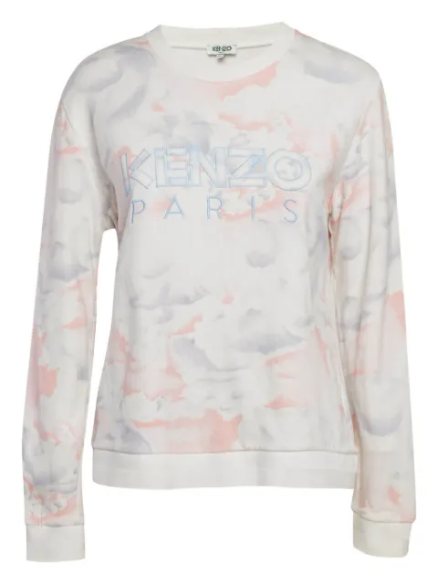 Kenzo Pre-Owned graphic-print crew-neck sweatshirt White 1163426