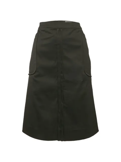 Saint Laurent Pre-Owned panelled mini skirt Black 1164274