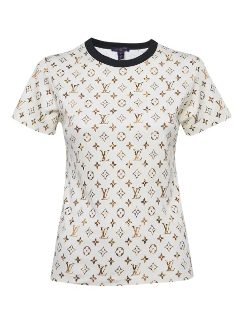 Louis Vuitton Pre-Owned Monogram-print t-shirt White 1155392