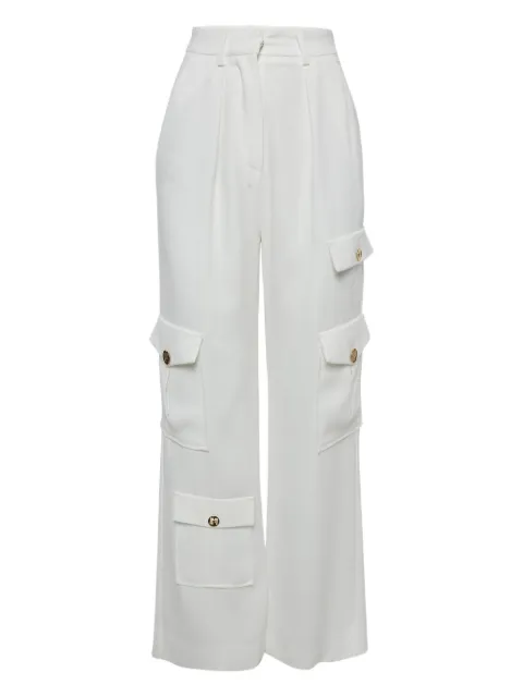 Elisabetta Franchi high-waist cargo pants White 1159878