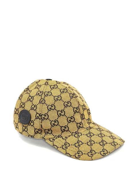 Gucci Pre-Owned GG-pattern baseball cap Yellow 1150346