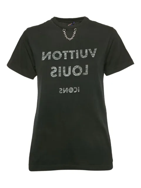 Louis Vuitton Pre-Owned 2010s logo-print cotton t-shirt Black 1155160