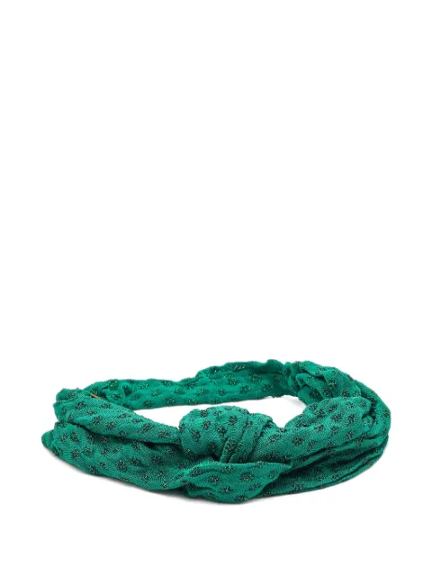 Missoni Pre-Owned lurex knit headband Green 1150245