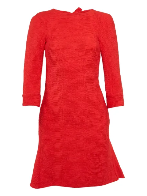 Maje bow-detail crepe dress Red 1120379