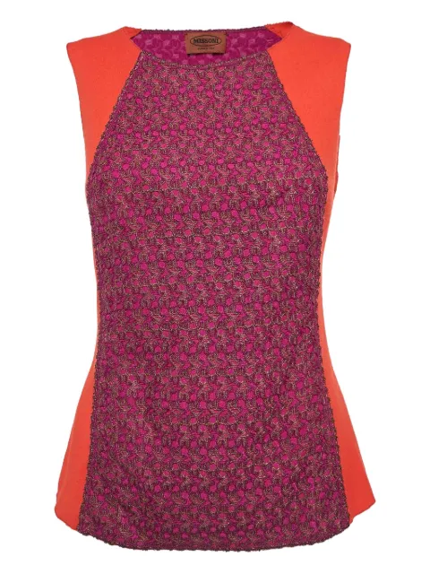 Missoni Pre-Owned panelled top Pink 1065935