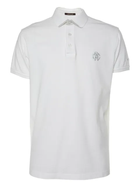 Roberto Cavalli Vintage logo-embroidered polo shirt White 1065554