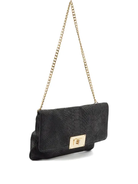 Michael Michael Kors python-embossed leather chain bag Black 1045590