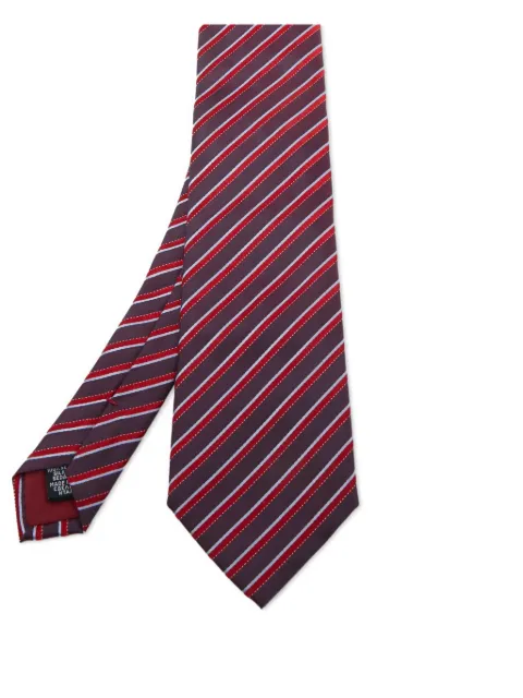 BOSS striped silk tie Purple 744673