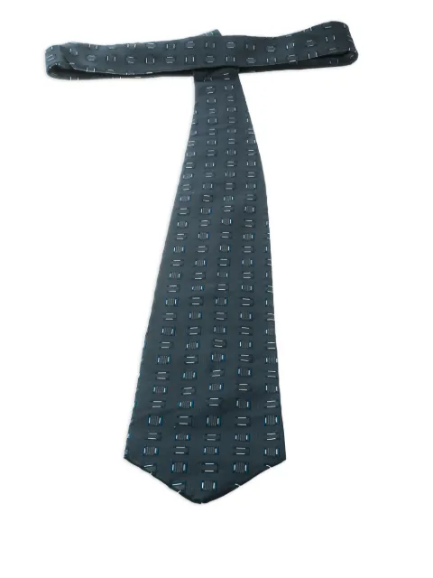 BOSS jacquard-pattern tie Grey 170127