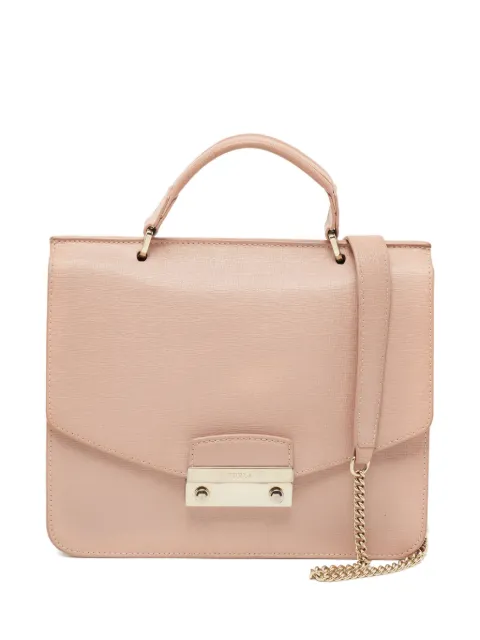 Furla Julia leather tote bag Pink 941084