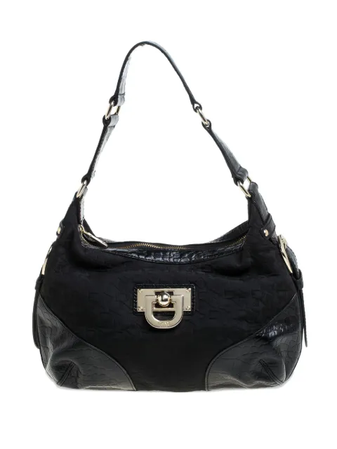 DKNY Vintage medium monogram canvas leather shoulder bag 339141