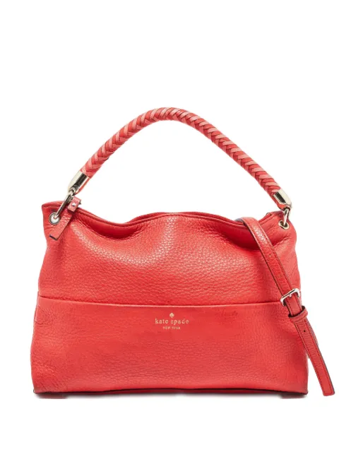 Kate Spade 2010s braided-handle shoulder bag Red 866340