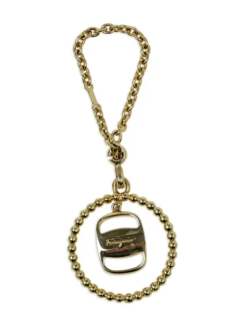 Ferragamo Pre-Owned beaded-circle keyring Gold 54893