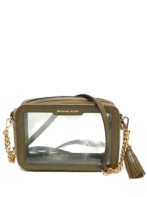 Michael Kors Vintage croc-embossed shoulder bag Green 669624