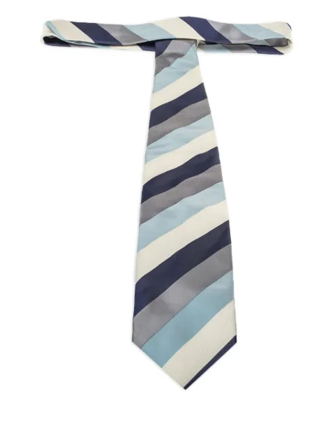 BOSS diagonal-stripe tie Blue 299546