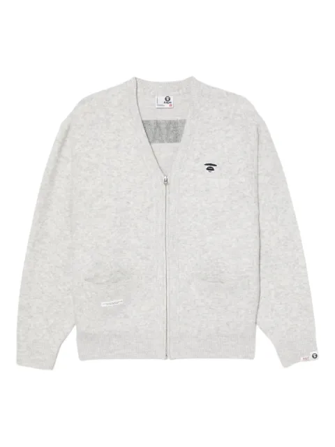 AAPE BY *A BATHING APE® Moonface cardigan Grey AKNB384XXP
