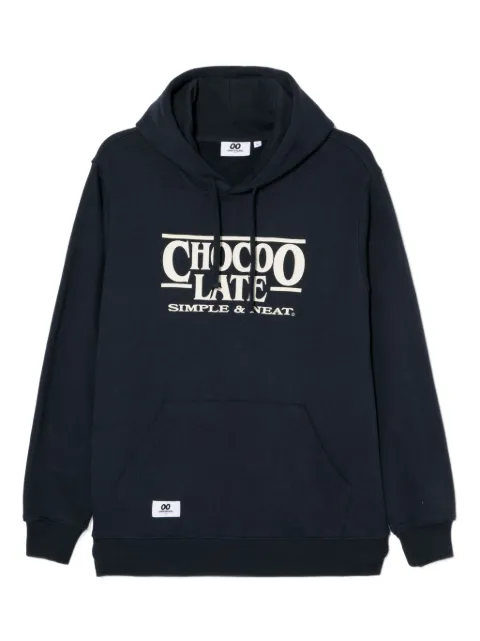 CHOCOOLATE logo-embossed hoodie Blue B1XSWM00225X