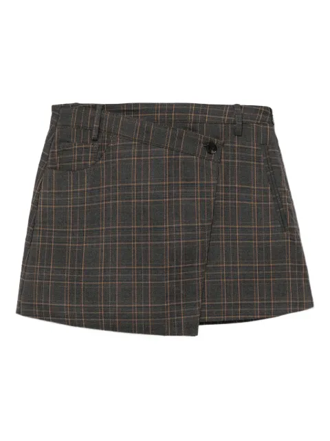 b+ab checked mini skirt Grey 5F122AS