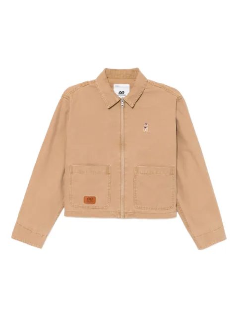 CHOCOOLATE logo-embroidered jacket Brown B1XLJW00512X