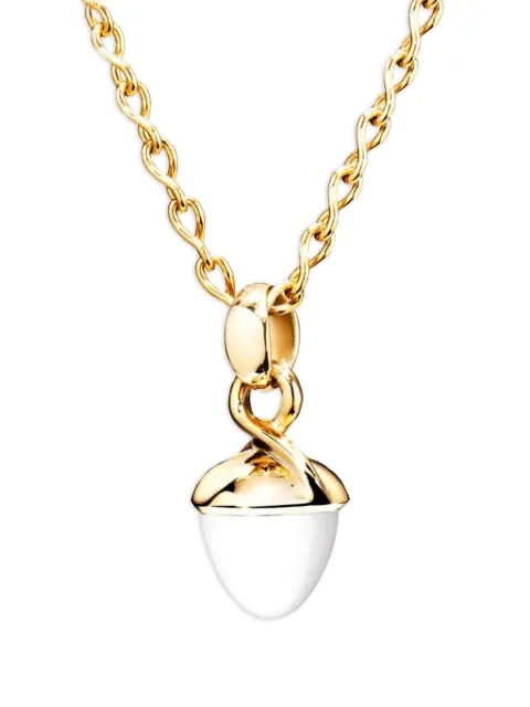 TAMARA COMOLLI 18K yellow gold Mikado Bouquet agate and cacholong pendant Gold PMBXLCACHYG