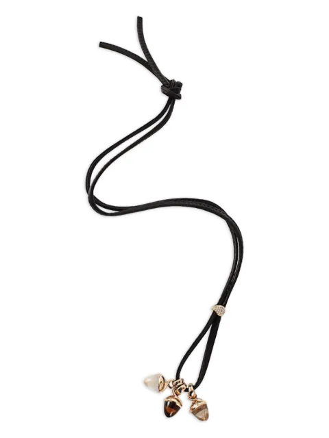 TAMARA COMOLLI 18K rose gold Mikado Bouquet quartz necklace Pink PMBRUTQURRG