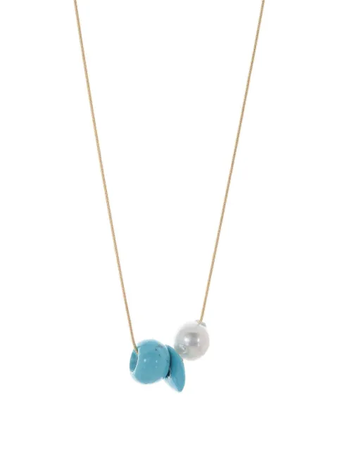 Ten Thousand Things 18K yellow gold turquoise and pearl necklace Gold SPECIALSSPRL