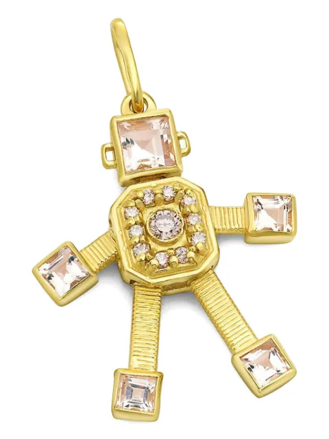 Van Robot 18K yellow gold Robot diamond pendant Gold SOVR24