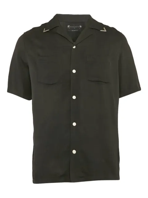 AllSaints patch-pocket short-sleeve shirt Black 1119956