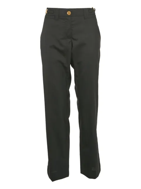 Dolce & Gabbana Pre-Owned logo-plaque trousers Black 1050325