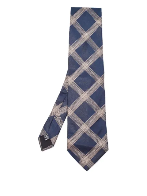 BOSS cross-motif tie Blue 902191
