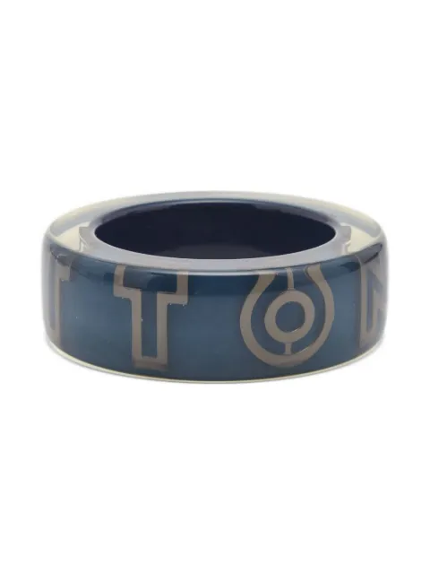 Louis Vuitton Pre-Owned 2000s resin logo bangle Blue 800887