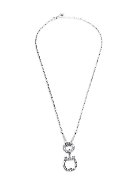 Aigner Vintage crystal-embellished necklace Silver 315507