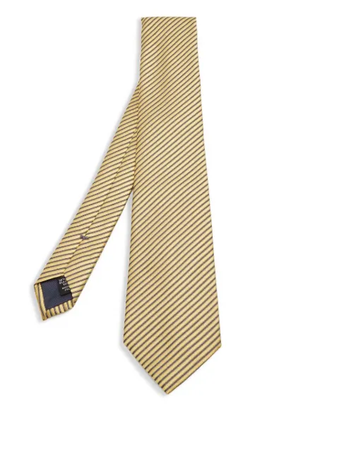 Ermenegildo Zegna Vintage diagonal-stripe tie Yellow 833472
