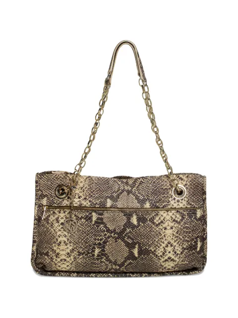 DKNY snakeskin-embossed chain-strap shoulder bag Neutrals 434127