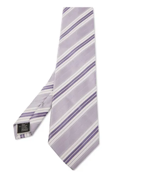 Ermenegildo Zegna Vintage striped silk tie Purple 766621