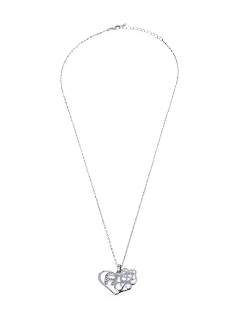 Aigner Vintage crystal heart necklace Silver 438916
