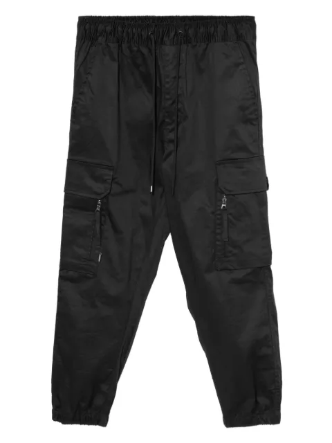 FINGERCROXX logo-patched cargo pants Black FFXPTM01117X